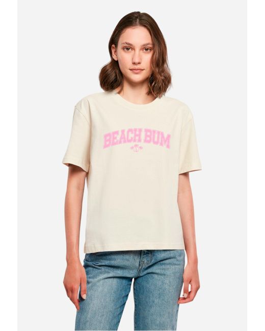 F4NT4STIC White Shirt Beach Bum Summer Varsity Retro Premium Qualität