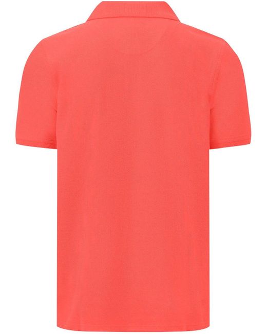 Fynch-Hatton Piqué-Poloshirt in Red für Herren