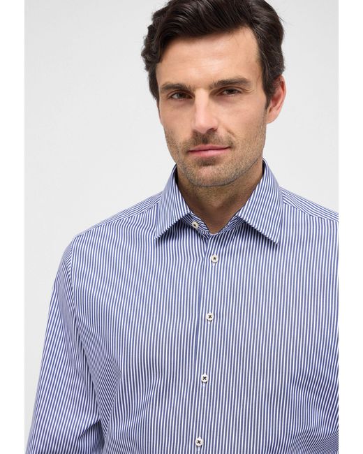 Eterna Langarmhemd Hemd 2130 X151 in Blue für Herren