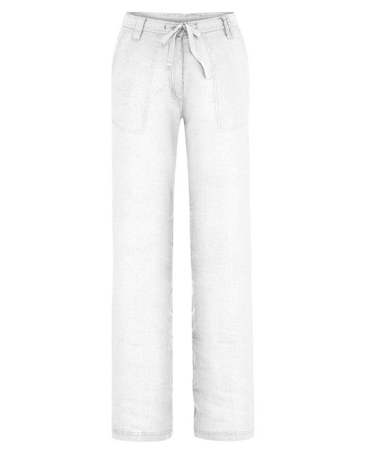 HempAge White Leinenhose DH512 100% Hanf Sommerhose