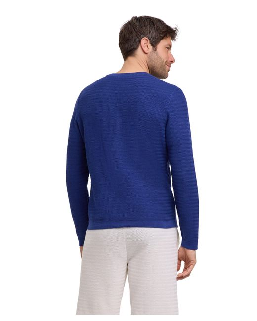 Falke Strickpullover (1-tlg) mit Bio-Baumwolle in Blue für Herren