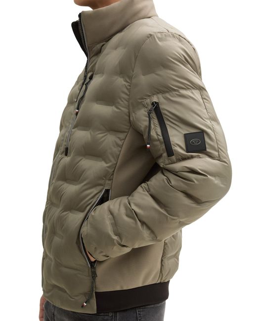 Tom Tailor Funktionsjacke decorative hybrid jacket in Green für Herren
