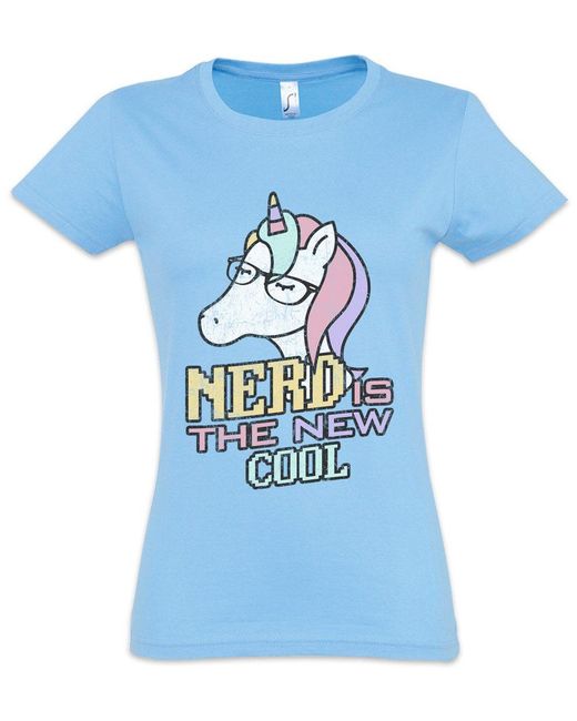 Urban Backwoods Blue Print- Nerd Is The New Cool T-Shirt Jerk Geek Unicorn Freak Gamer