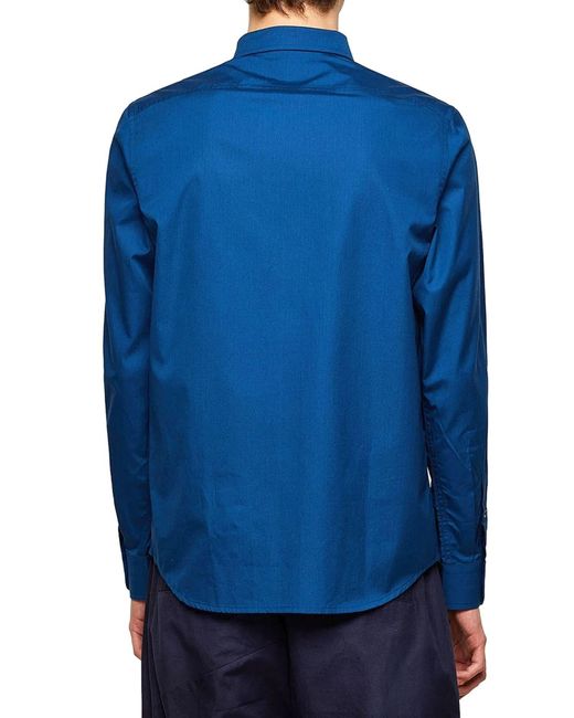 DIESEL Langarmhemd "S-BILL CAMICIA" Hemd in Blue für Herren