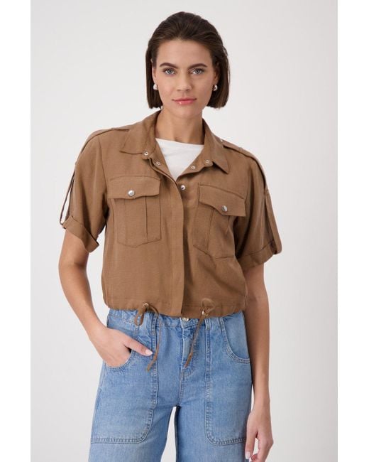 Monari Brown Jackenblazer Bluse