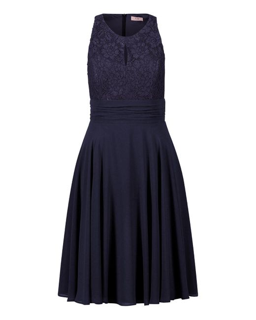 VM VERA MONT Blue Sommerkleid Kleid Kurz ohne Arm