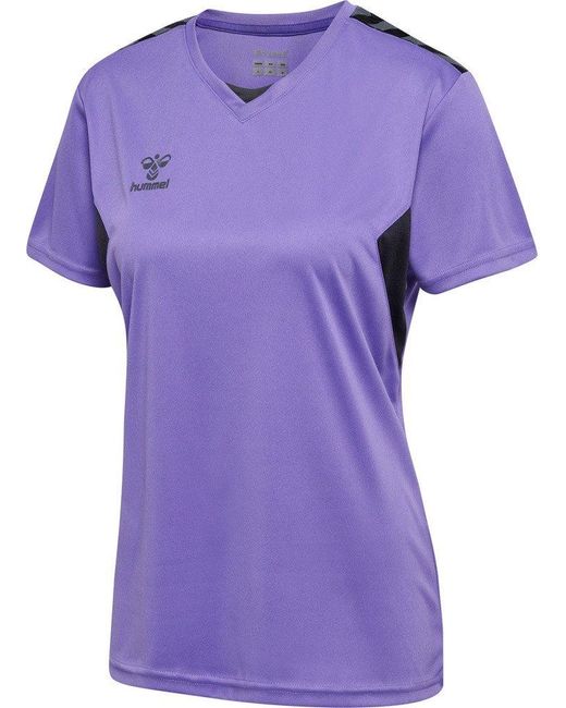 Hummel Purple T-Shirt Hmlauthentic Pl Jersey /S Woman