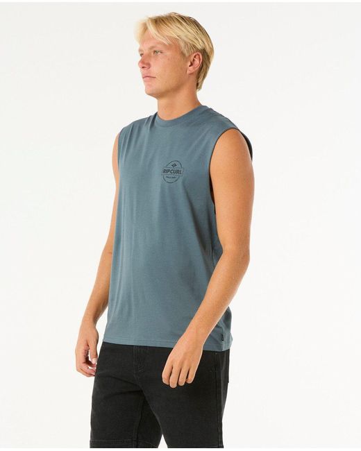 Rip Curl Stapler Tanktop in Blue für Herren