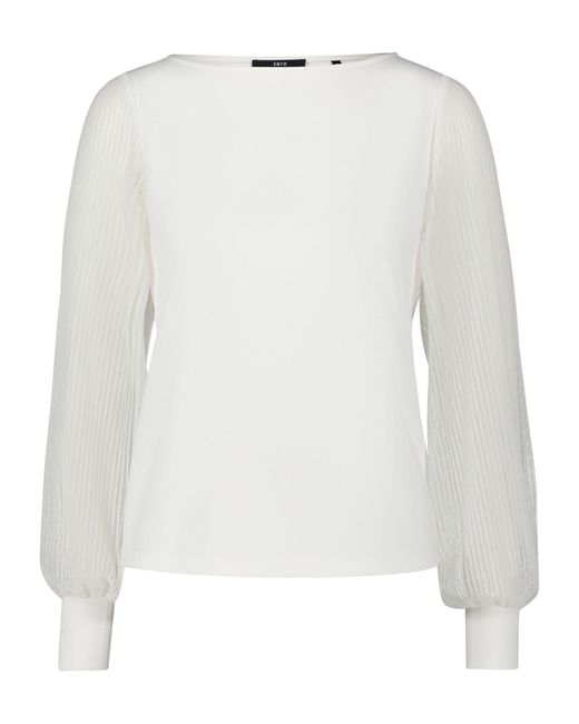 Zero White Langarmshirt