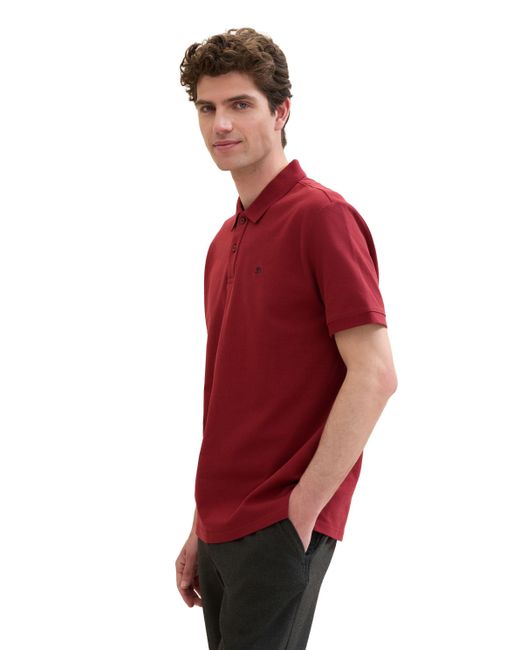 Tom Tailor Poloshirt in Red für Herren