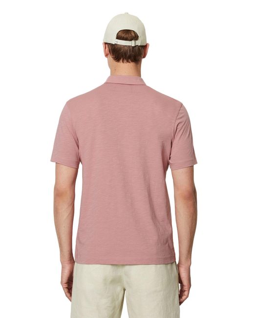 Marc O' Polo Poloshirt in softer Slub-Jersey-Qualität in Pink für Herren