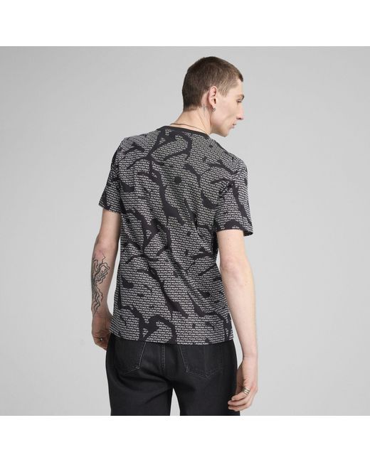 PUMA Essentials Logo Lab T-Shirt in Gray für Herren