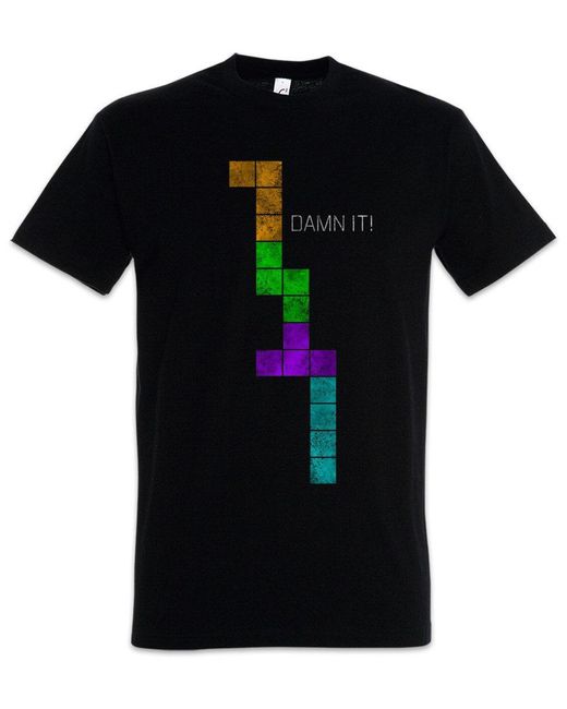 Urban Backwoods Print- Damn ! T-Shirt Nerd Geek Sysadmin Coder Security Analyst IT in Black für Herren