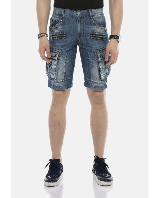 Cipo & Baxx Jeansbermudas Bermuda & Short aus Baumwollmix in Blue für Herren