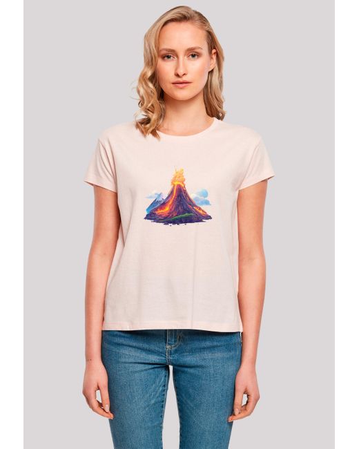 F4NT4STIC White Shirt Vulkanausbruch Premium Qualität