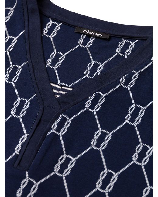 Olsen Blue Kurzarmshirt T-Shirt Short Sleeves