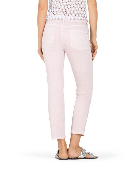 Cambio Pink 5-Pocket-Jeans