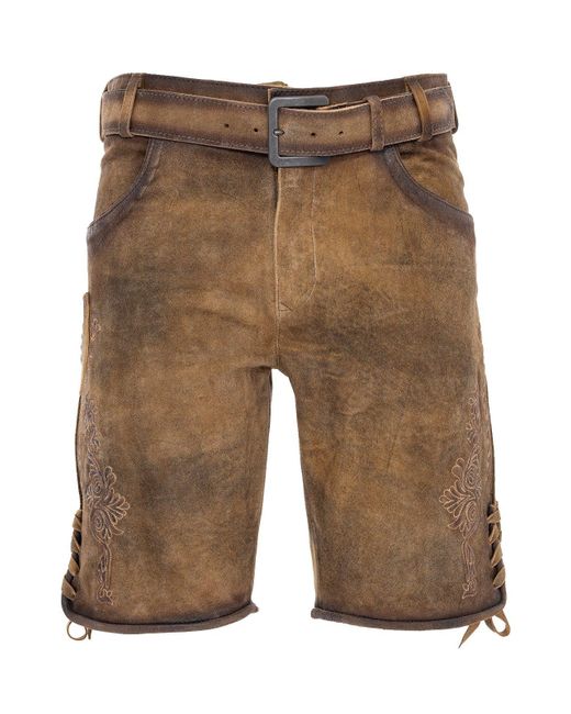 Maddox Trachtenlederhose ARBERSEE in Brown für Herren