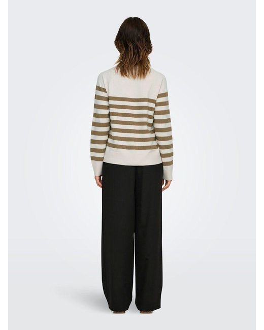 ONLY White Longpullover ONLAMA LIFE LS RAGLAN O-NECK CC KNT
