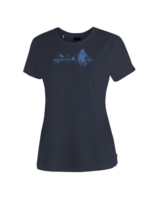 Maier Sports Blue T-Shirt Tilia Pique W Funktionsshirt, Freizeitshirt mit Aufdruck
