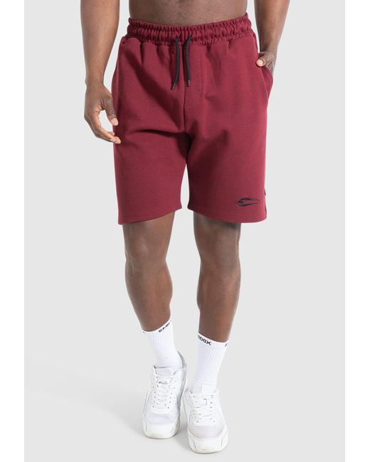 Smilodox Shorts Nate in Red für Herren