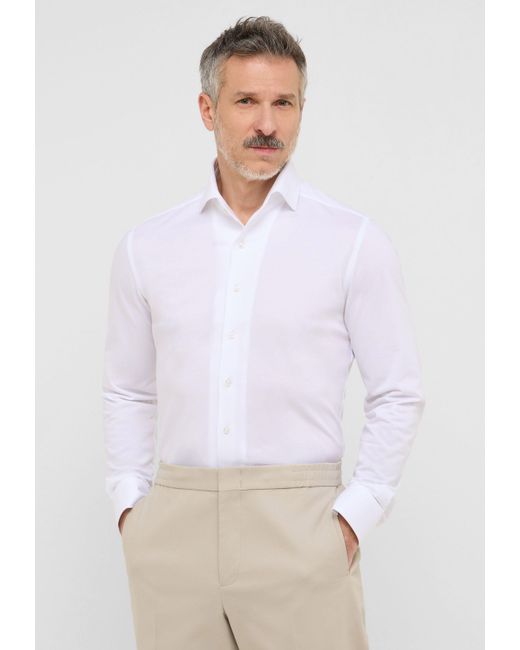 Eterna Langarmhemd in White für Herren