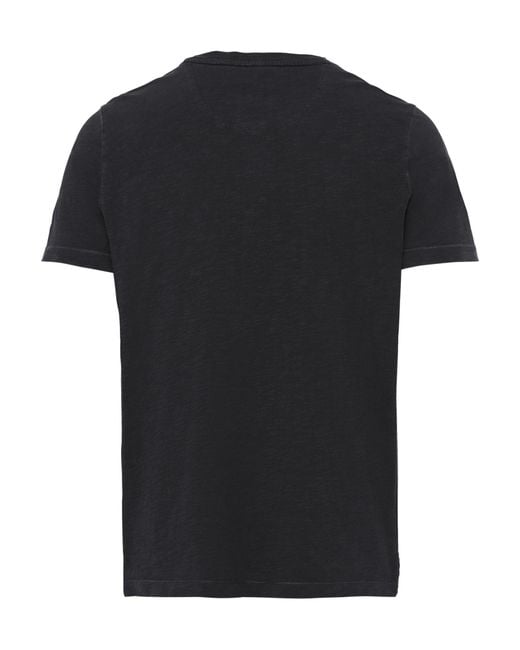 Camel Active Henleyshirt Henley Slub Yarn in Black für Herren