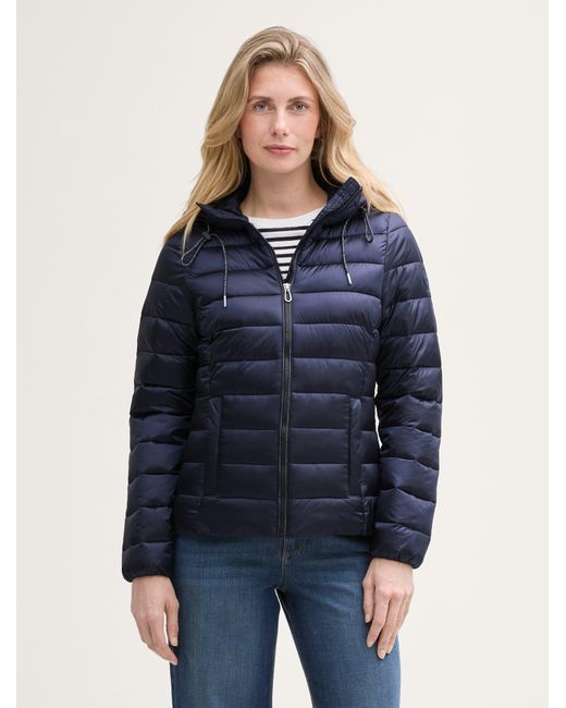 Tom Tailor Blue Lightweight Steppjacke mit wasserabweisender Funktion