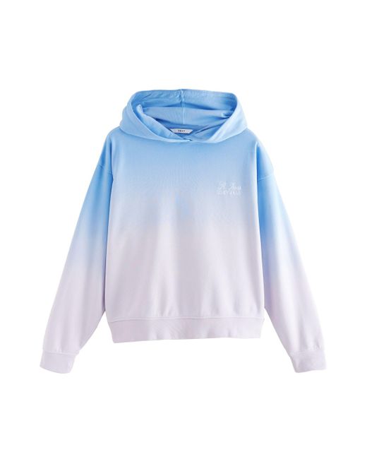 Next Blue Kapuzenpullover Grafik-Hoodie mit Farbverlauf (1-tlg)