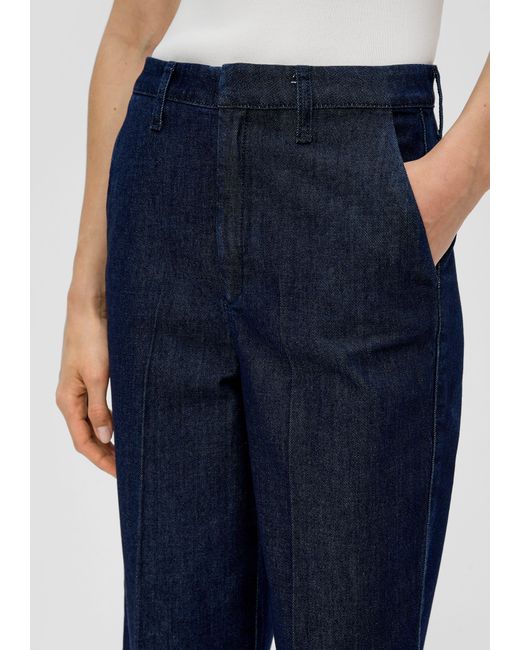 S.oliver Blue 7/8- Crop-Jeans/Relaxed Fit/High Rise/Wide Leg