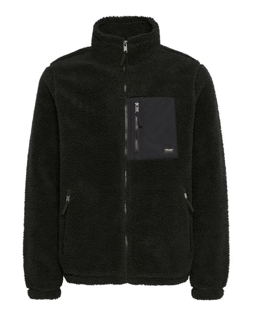 Blend Fellimitatjacke BHMTOTTI in Black für Herren