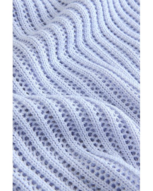 Next Blue Strandshirt Gestricktes Strandhemd (1-tlg)