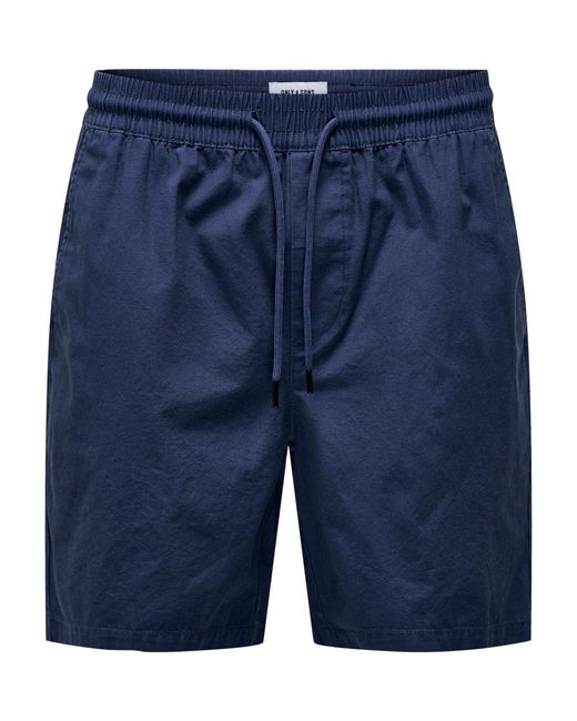 Only & Sons Sweatshorts Shorts Bermuda Pants Sommer Hose 7318 in Dunkelblau in Blue für Herren