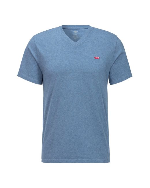 Levi's Levi's® V-Shirt LE ORIGINAL HM VNECK mit Logostickerei in Blue für Herren