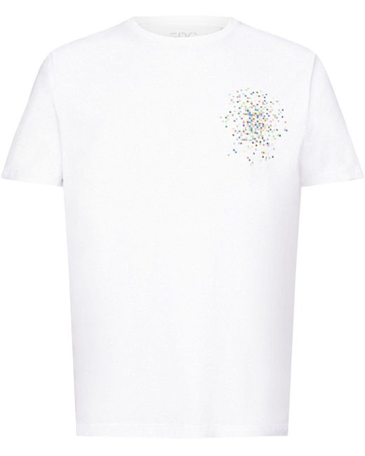 Edc By Esprit T-Shirt mit Print in White für Herren