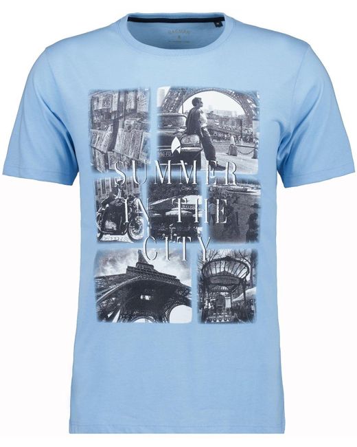 RAGMAN T-Shirt in Blue für Herren