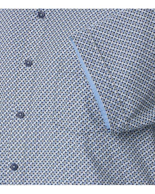 Redmond Kurzarmhemd 251445990 in Blue für Herren