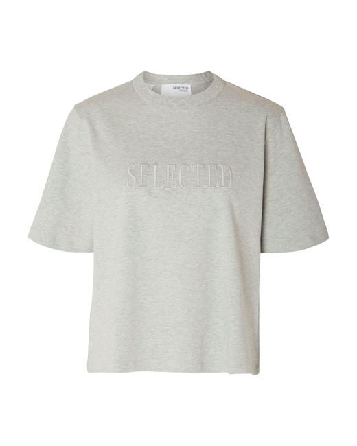 SELECTED Gray T-Shirt