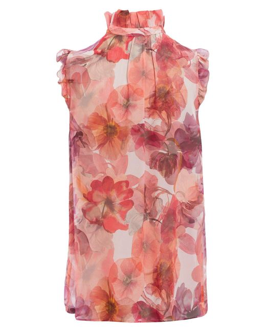 MARC AUREL Pink Blusentop