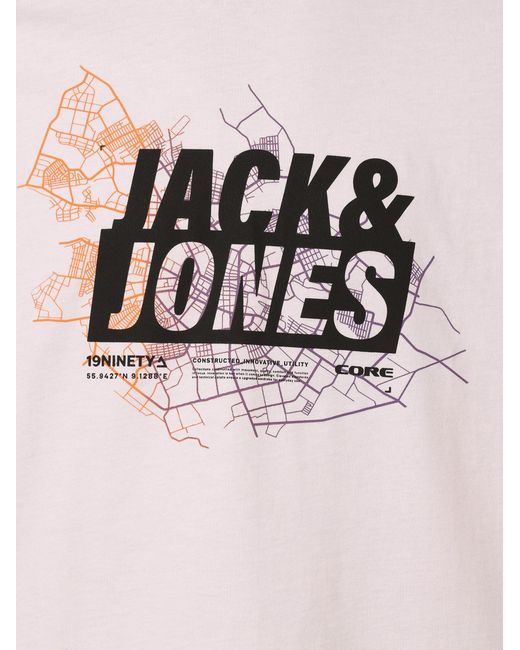 Jack & Jones T-Shirt JCOMap in Pink für Herren
