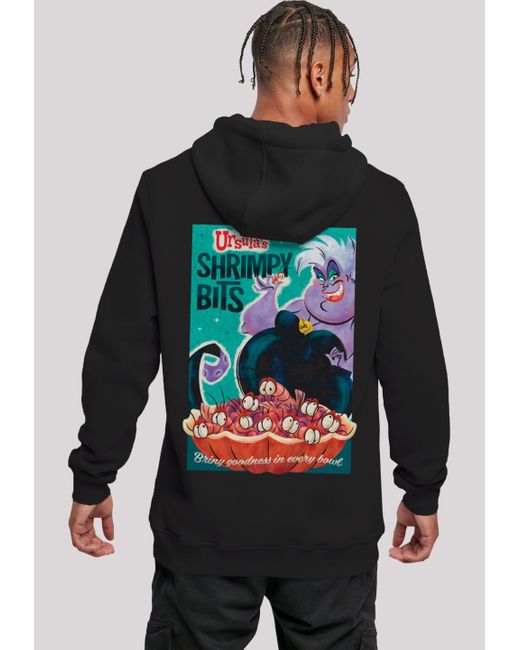 F4NT4STIC Kapuzenpullover Disney Villians Ursula Shrimpy Bits Premium Qualität in Gray für Herren