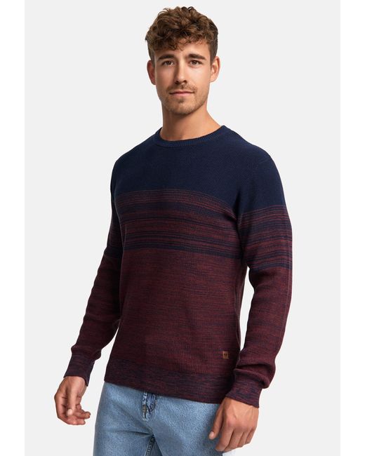INDICODE Strickpullover INLeague in Blue für Herren