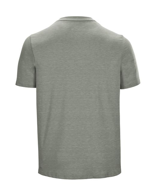 Killtec Lilleo MN TSHRT C Schnelltrocknendes T-Shirt mit Berg-Print und Melange-Optik in Gray für Herren