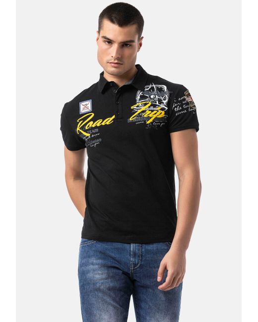 Cipo & Baxx Poloshirt in Black für Herren