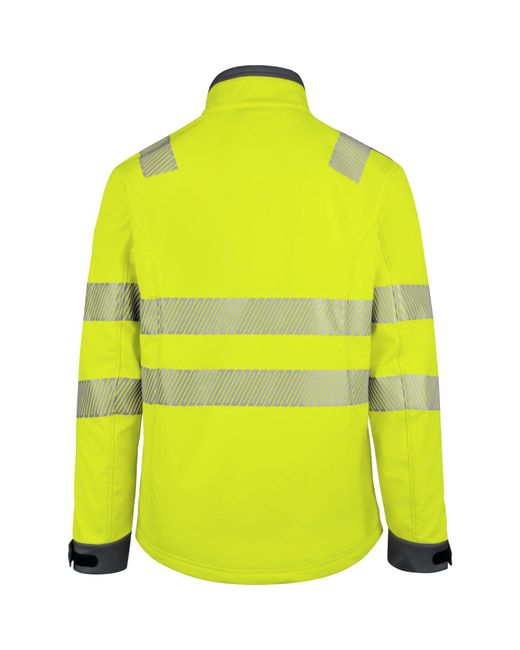 Würth MODYF Neon Warnschutz EN 20471 Wetterfeste HI-VIS Softshelljacke in Yellow für Herren