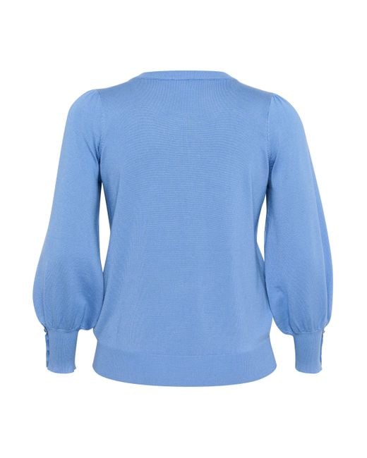 Kaffe Blue Strickpullover KClizzy Große Größen