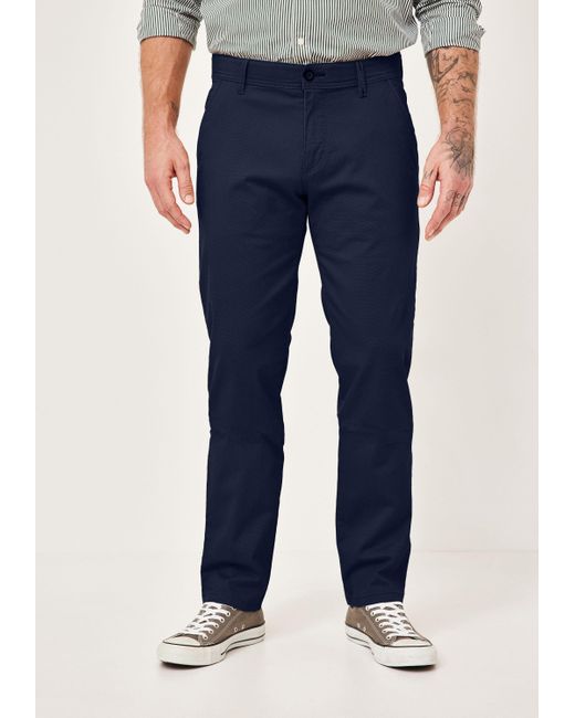 Redpoint ODESSA Moderne Regular Chinohose mit elastischem Bund in Blue für Herren