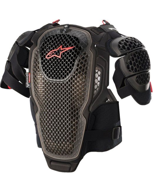 Alpinestars Hoodie A-6 Brustprotektor Atmungsaktiv in Black für Herren