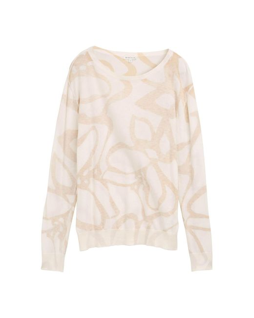Tom Tailor Natural Strickpullover mit Muster