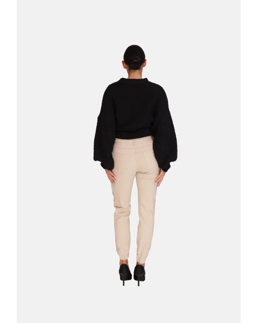 Elara Black Cargohose (1-tlg)